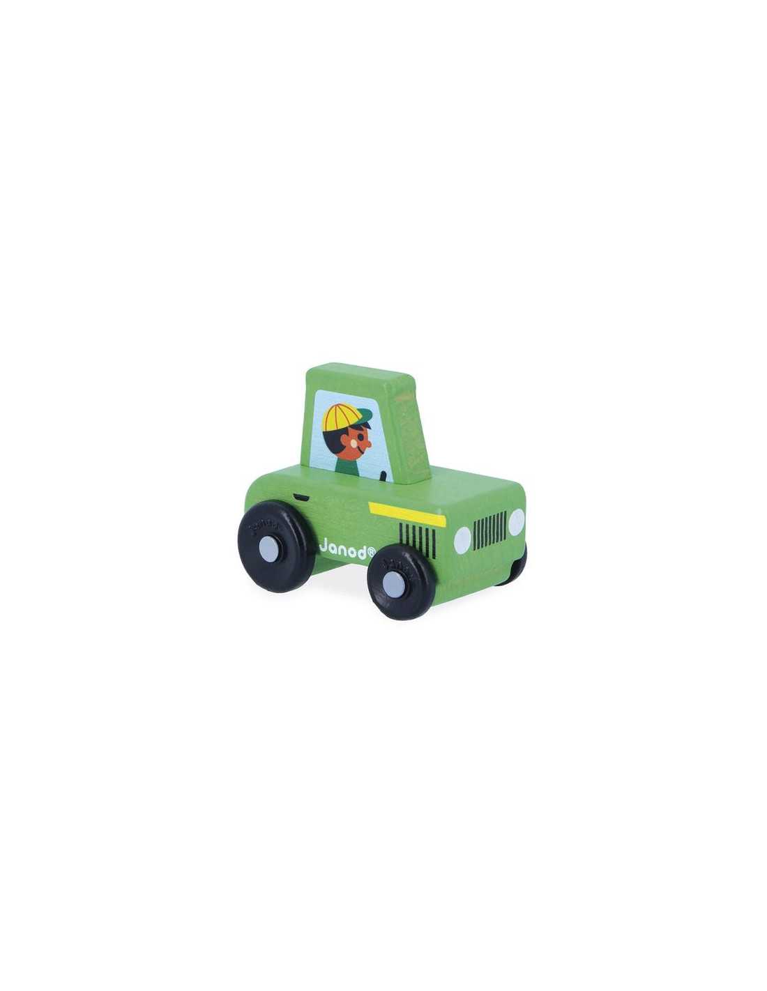 Tracteur vert en bois - Campagne - Cross Roads - Janod
