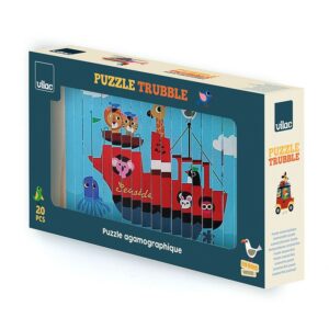 Coffret de 4 puzzles, les transports - Ingela P.Arrhenius - Vilac