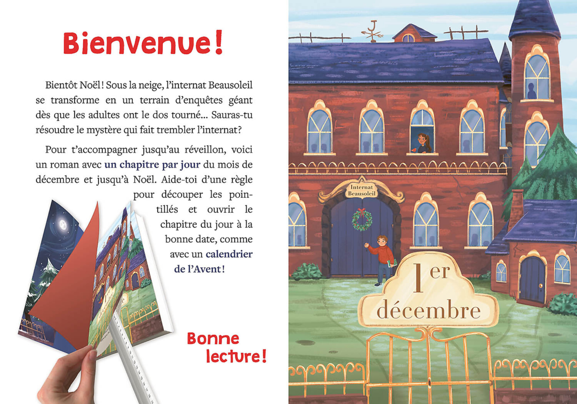 Romans de l’avent - Disparition, énigmes et boules de Noël - Auzou