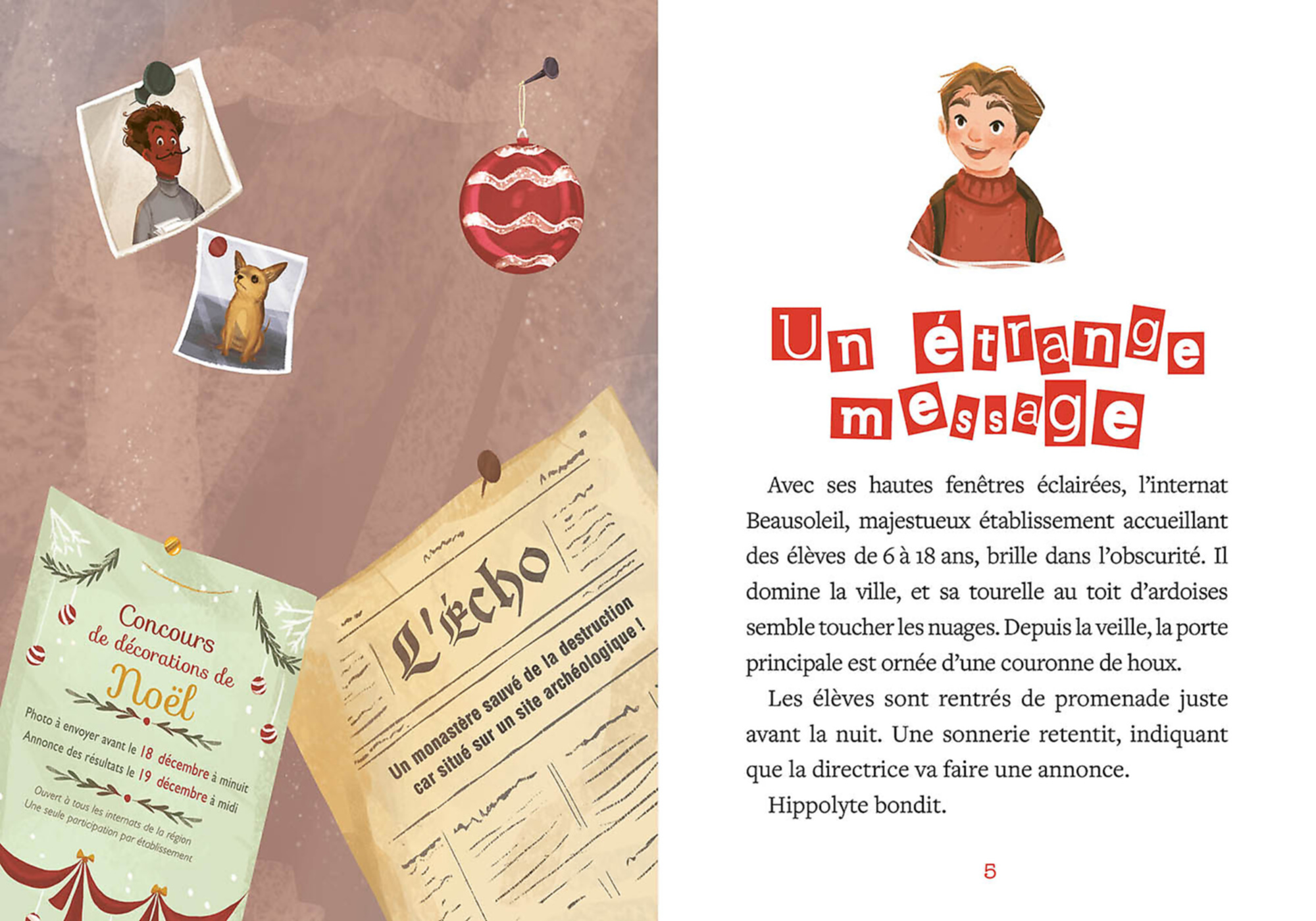 Romans de l’avent - Disparition, énigmes et boules de Noël - Auzou
