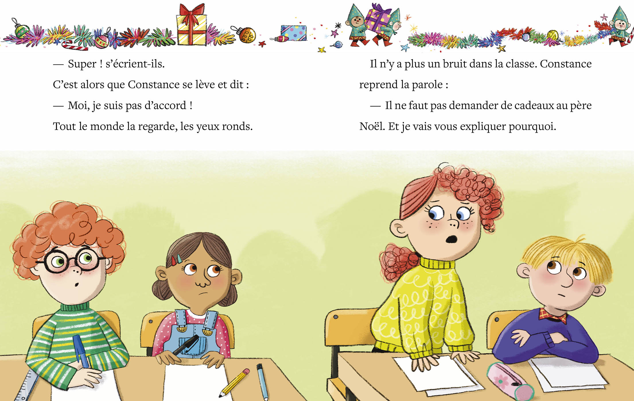 Romans de l’avent - Le père noël à l'école - Auzou