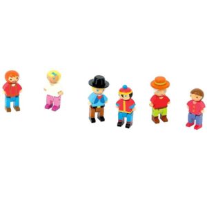 6 personnages en bois – JEUJURA