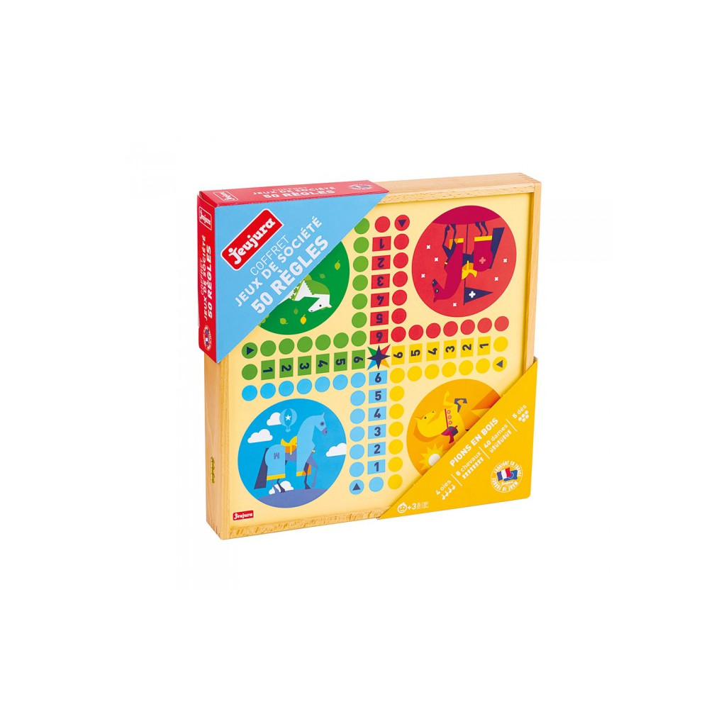 coffret jeux classique 50 - 82 pièces en bois – JEUJURA