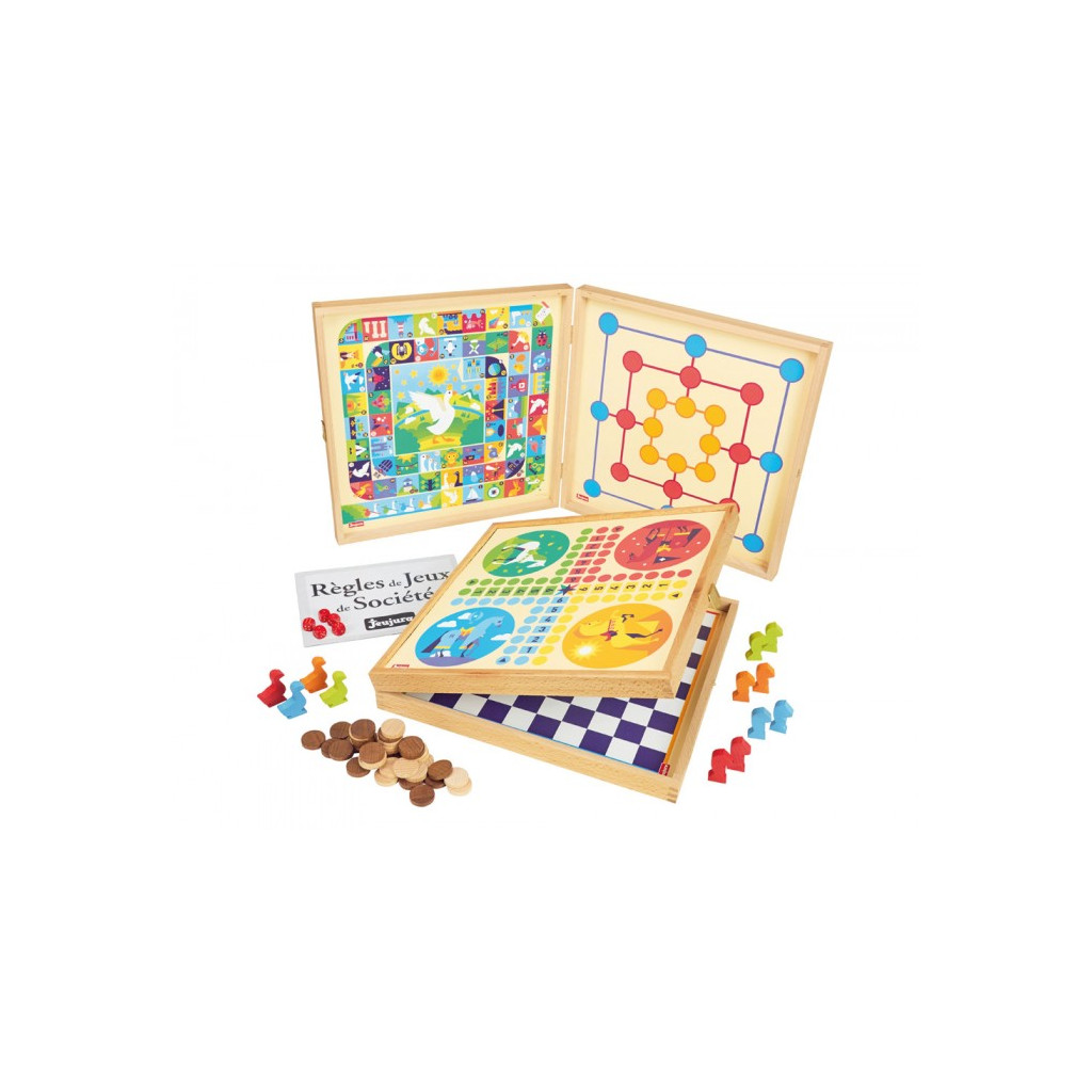 coffret jeux classique 50 - 82 pièces en bois – JEUJURA