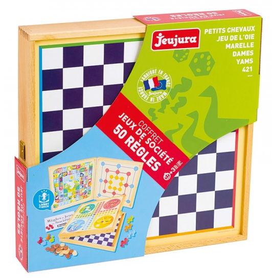 coffret jeux classique 50 - 82 pièces en bois – JEUJURA