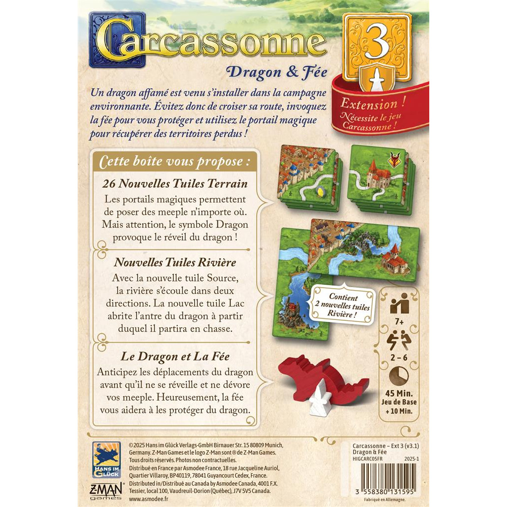 Carcassonne : Dragon et Fée 2025