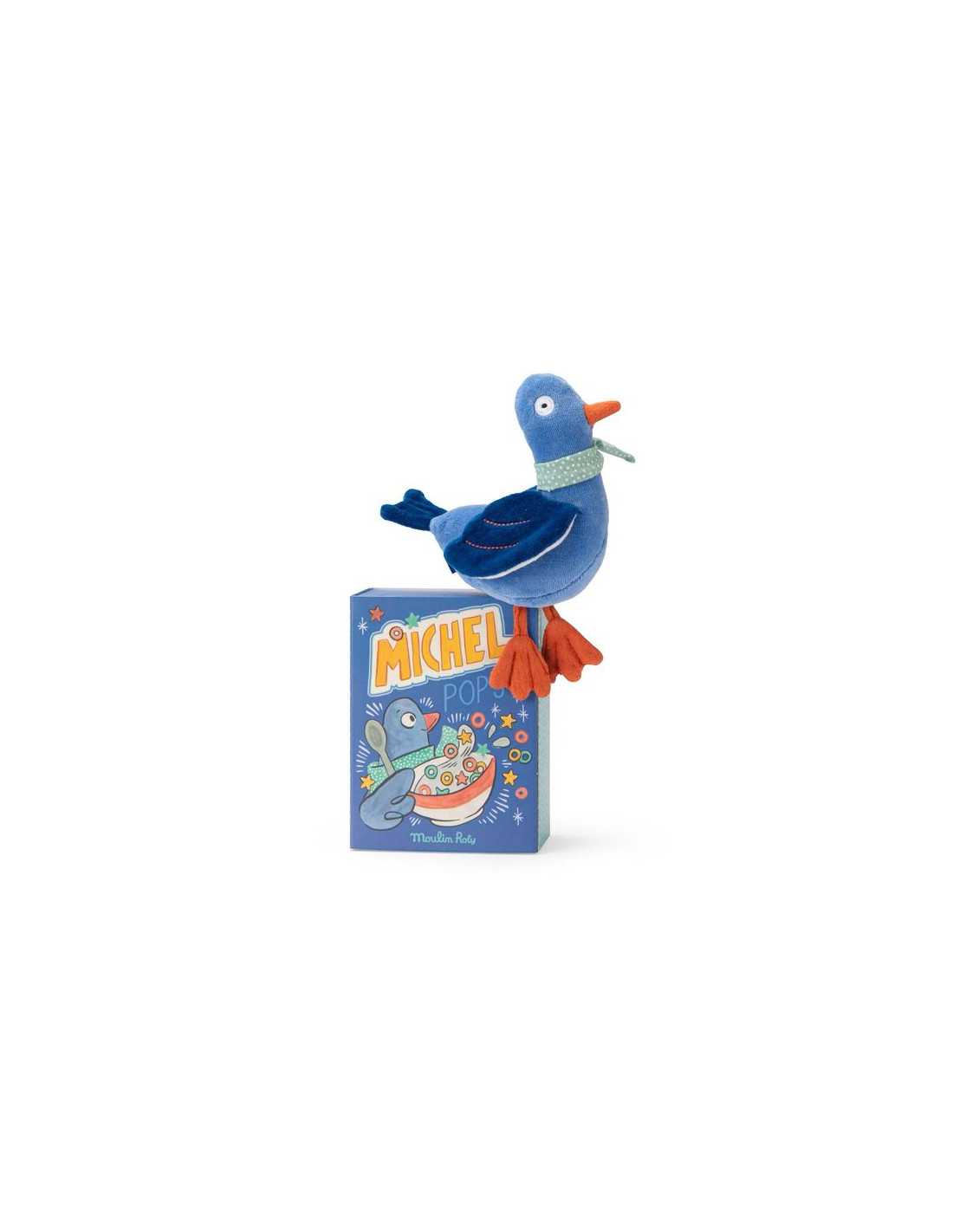 Poupée hochet pigeon Michel - Puce & Pilou - Moulin Roty