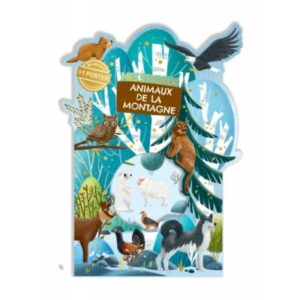 JEU STICKERS + POSTER ANIMAUX DES MONTAGNES