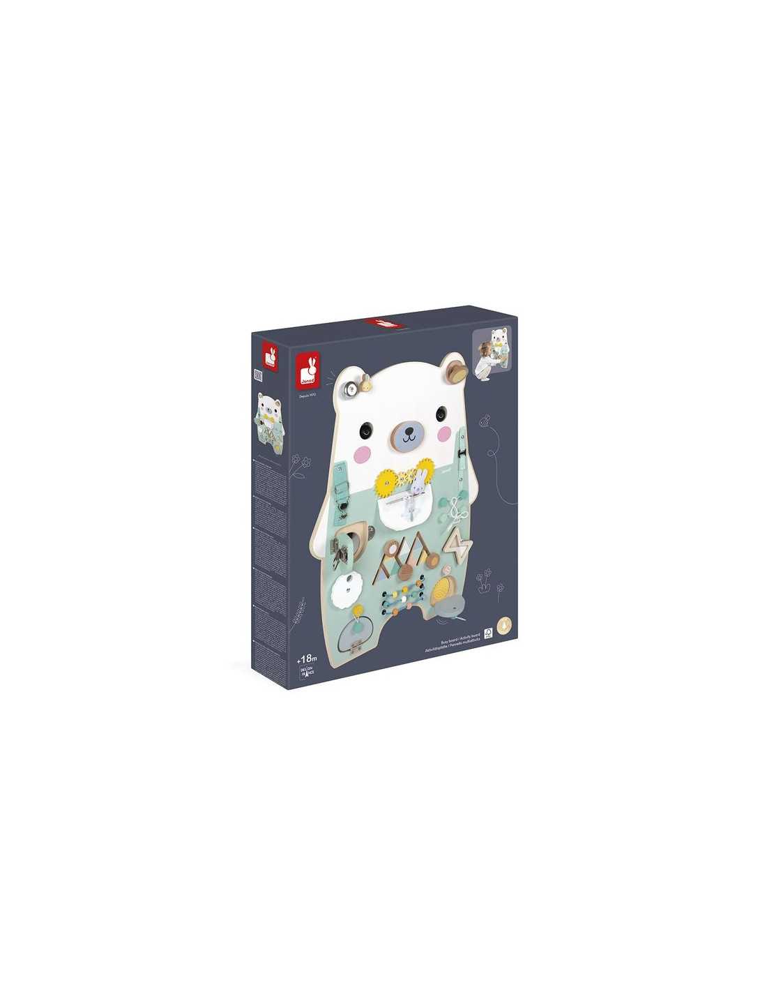 Busy-board Ourson en bois Pure - Janod