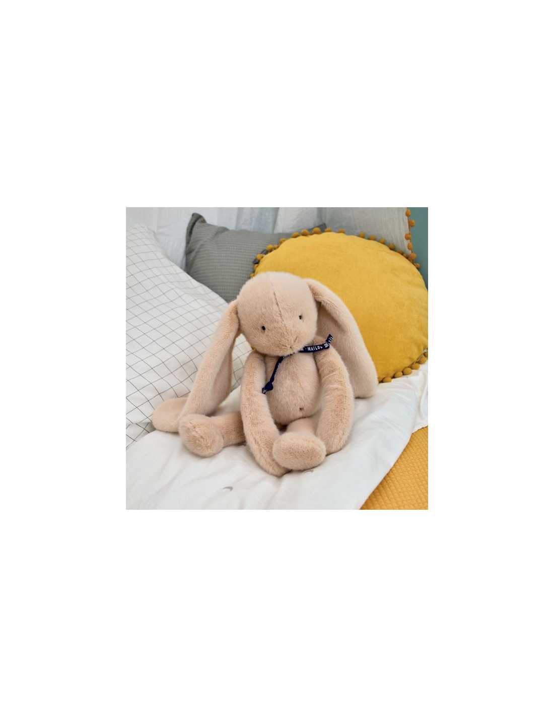 peluche-lapin-meloe-37-cm-beige-mailou-tradition