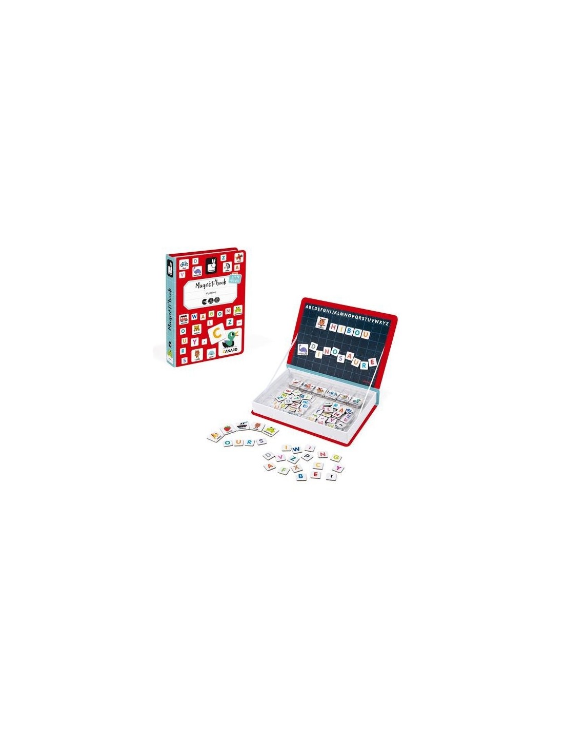 Magnéti'book alphabet français, 142 magnets - Janod