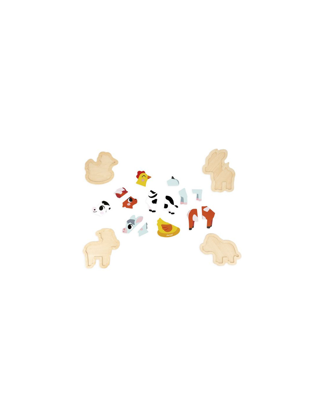 4 PUZZLES EVOLUTIFS - FERME - Janod
