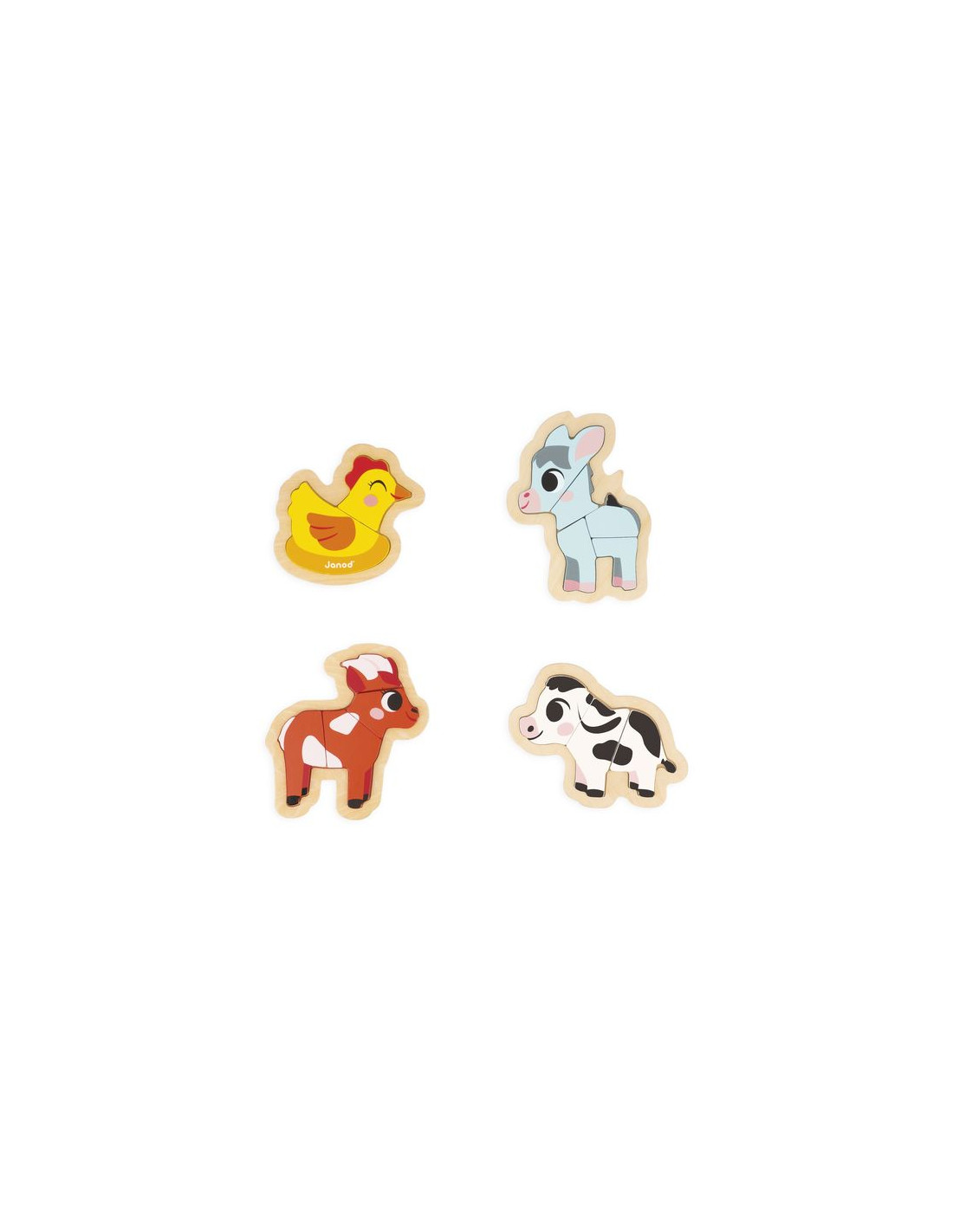 4 PUZZLES EVOLUTIFS - FERME - Janod