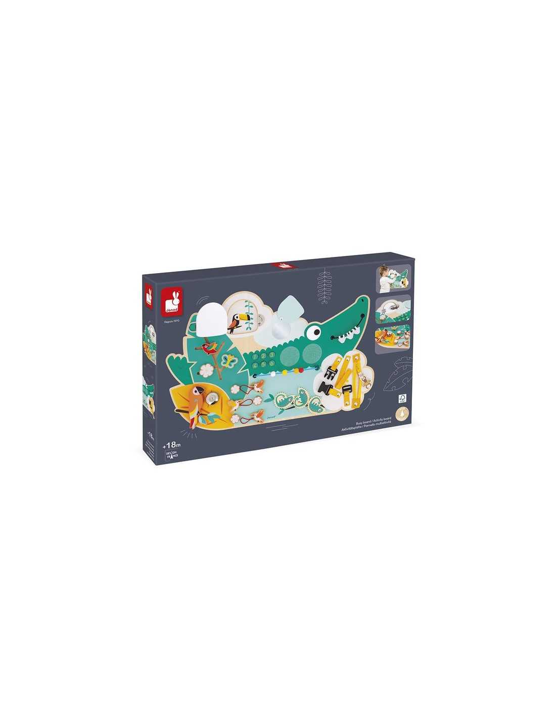 Busy-board Crocodile en bois Tropik - Janod