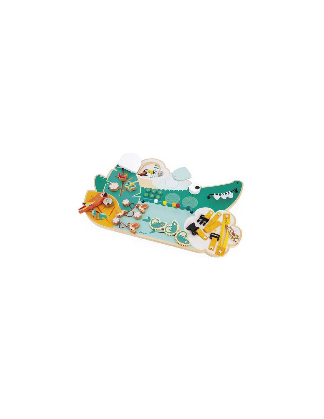 Busy-board Crocodile en bois Tropik - Janod