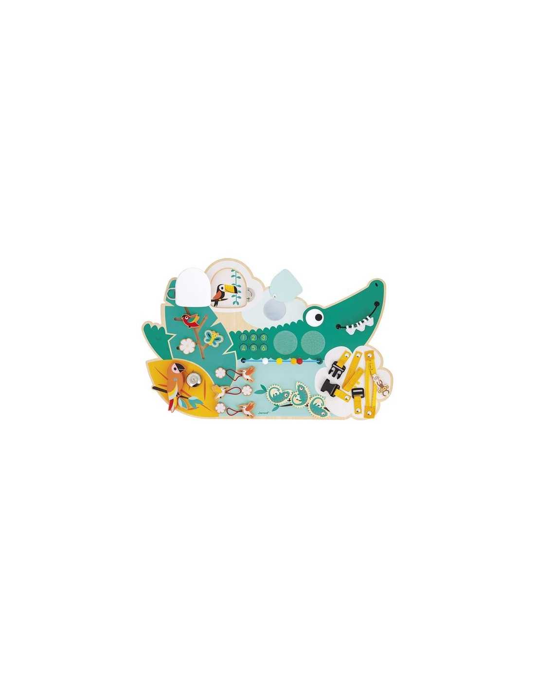 Busy-board Crocodile en bois Tropik - Janod