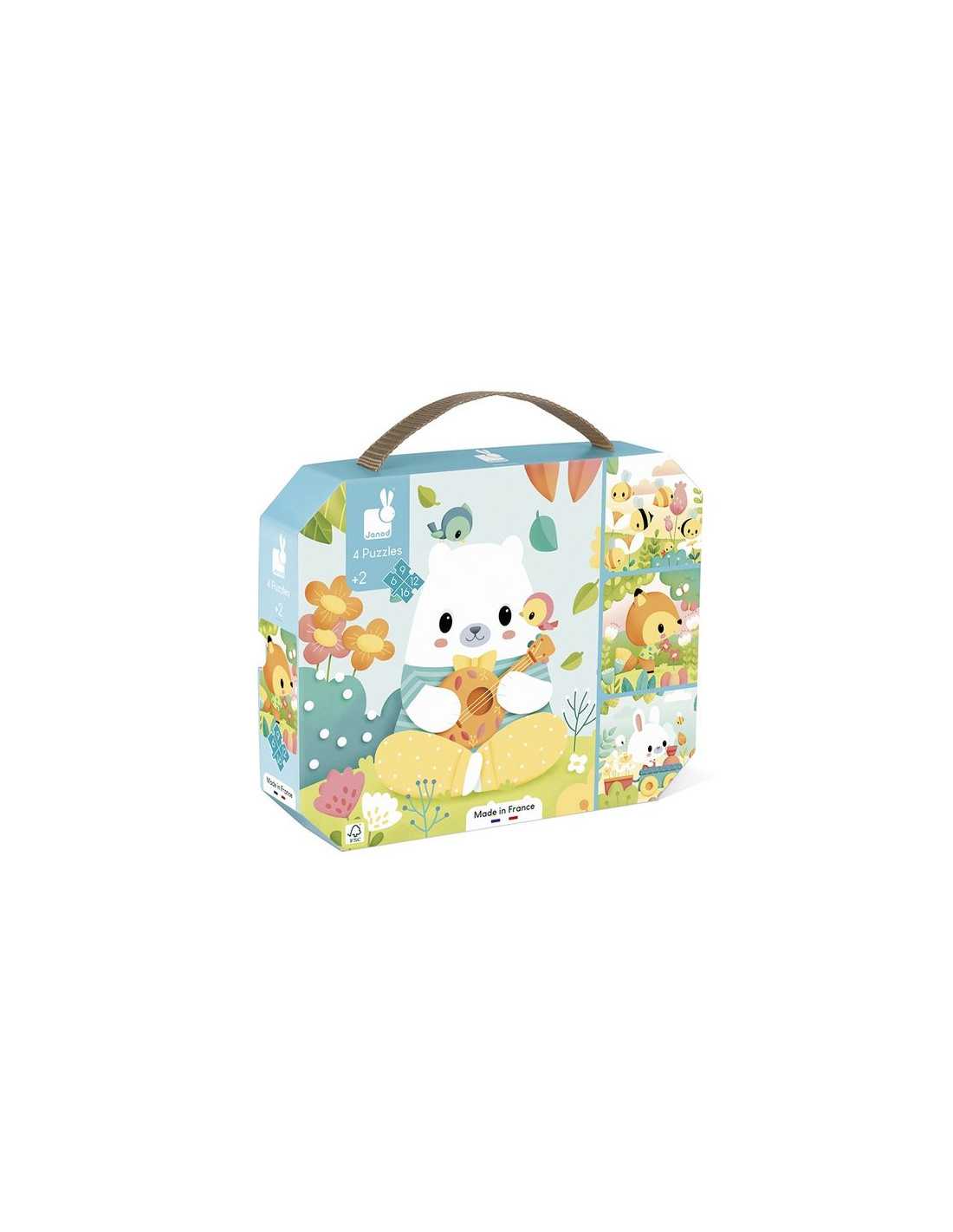 4 puzzles évolutifs animaux - Janod