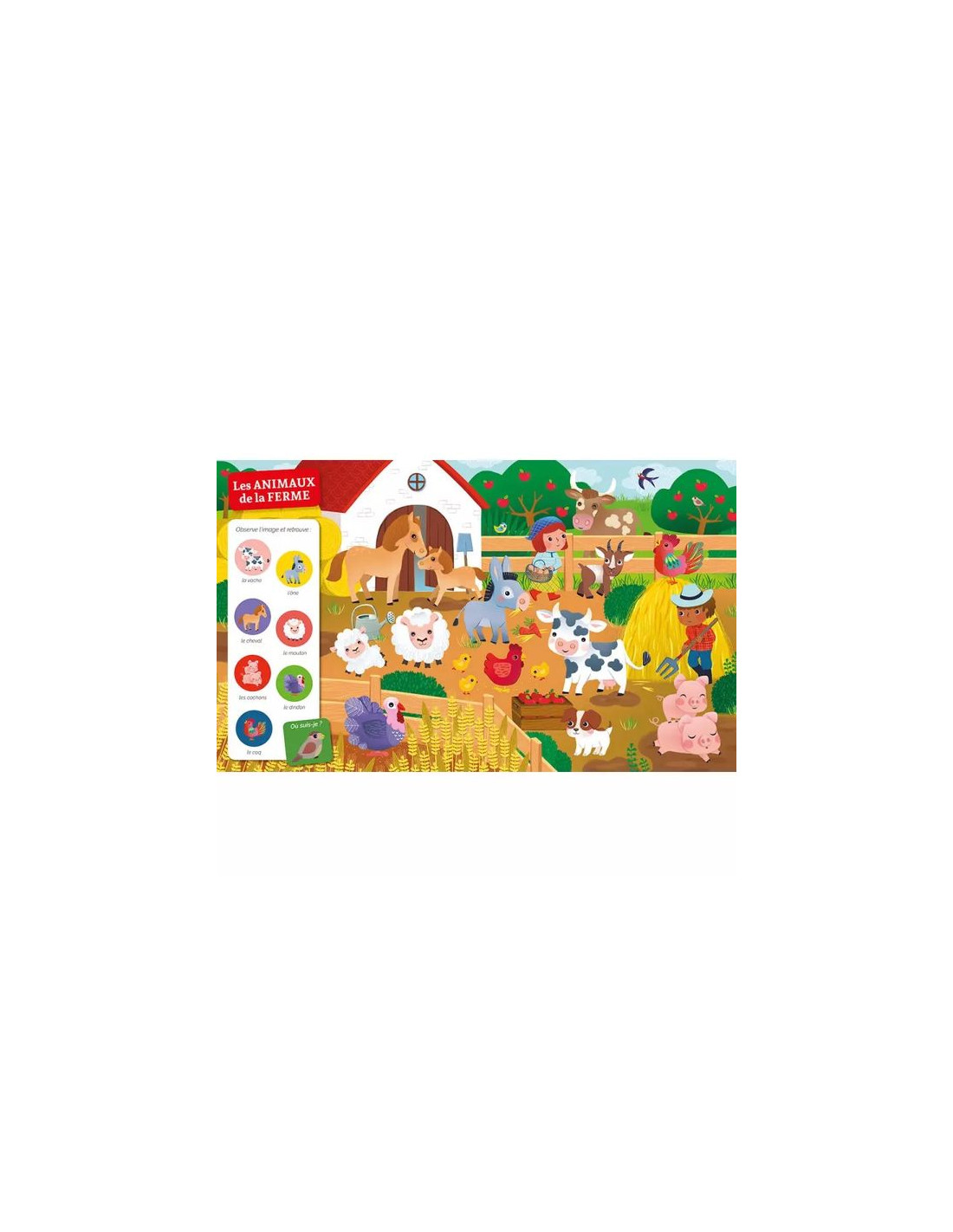 Cherche et trouve des tout-petits - Chez les animaux - Auzou