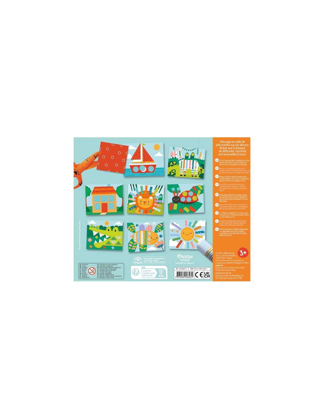 Mon coffret d'artiste - J'apprends à découper - Auzou