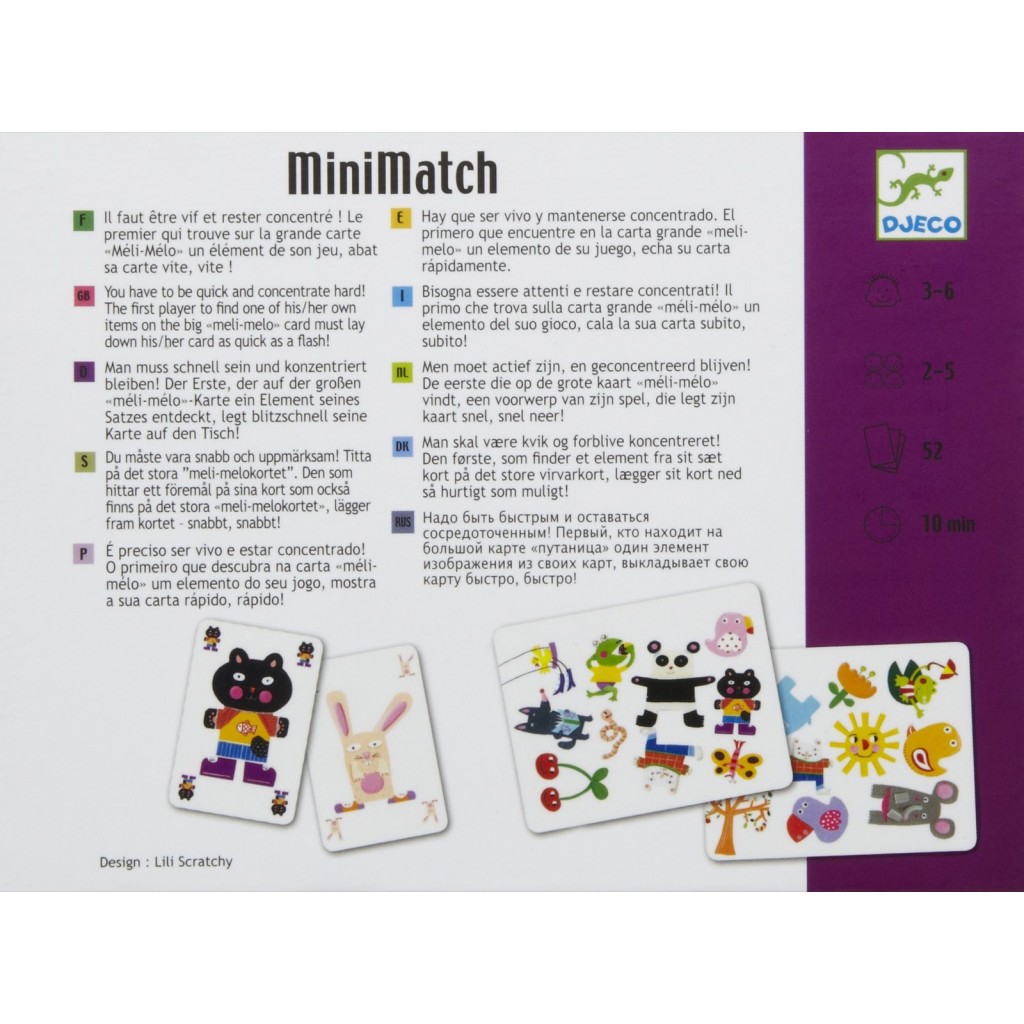 JEU DE CARTES - minimatch - Djeco