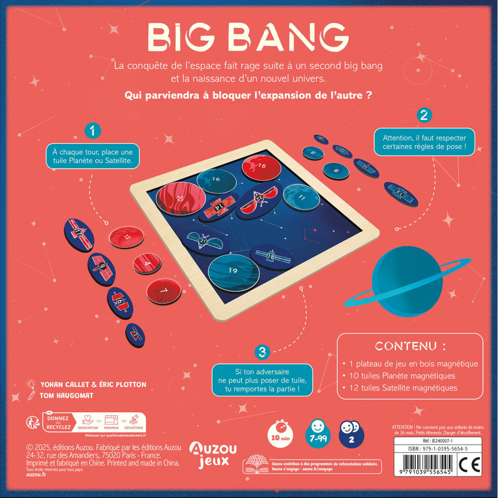 Grands jeux - Big bang - Auzou
