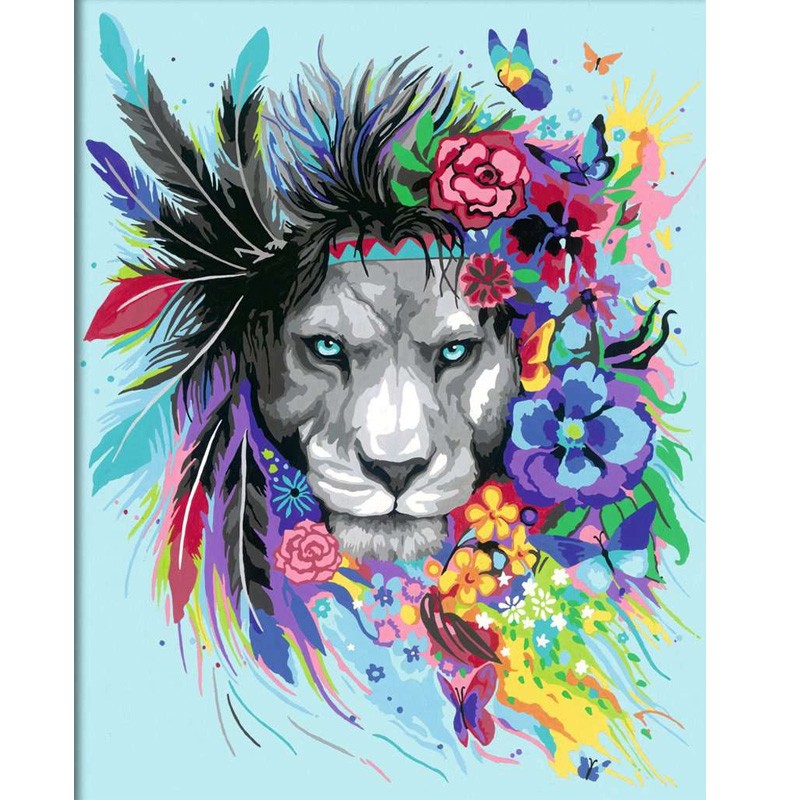 CreArt - 24x30cm - Boho Lion - Ravensburger