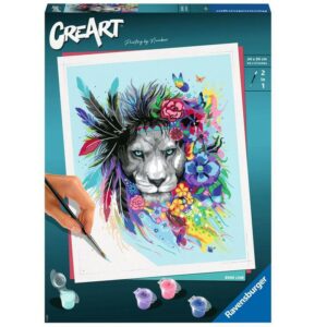 CreArt - 24x30cm - Boho Lion - Ravensburger