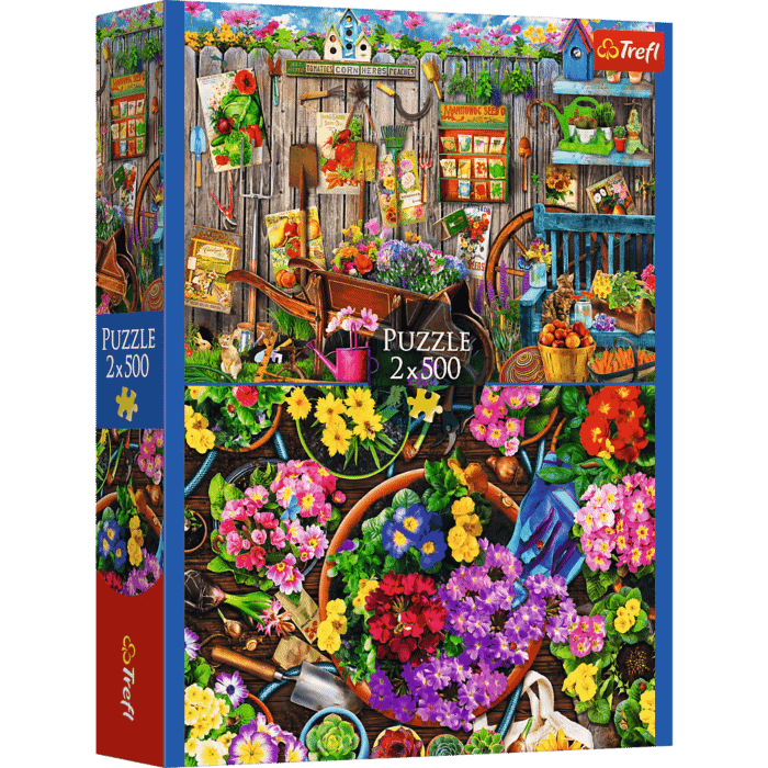 Puzzle 2x500 pièces - fleurs - Trefl