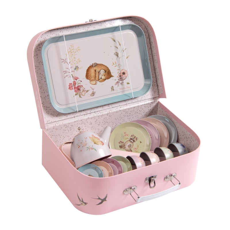 valise service à thé - les rosalies - Moulin roty