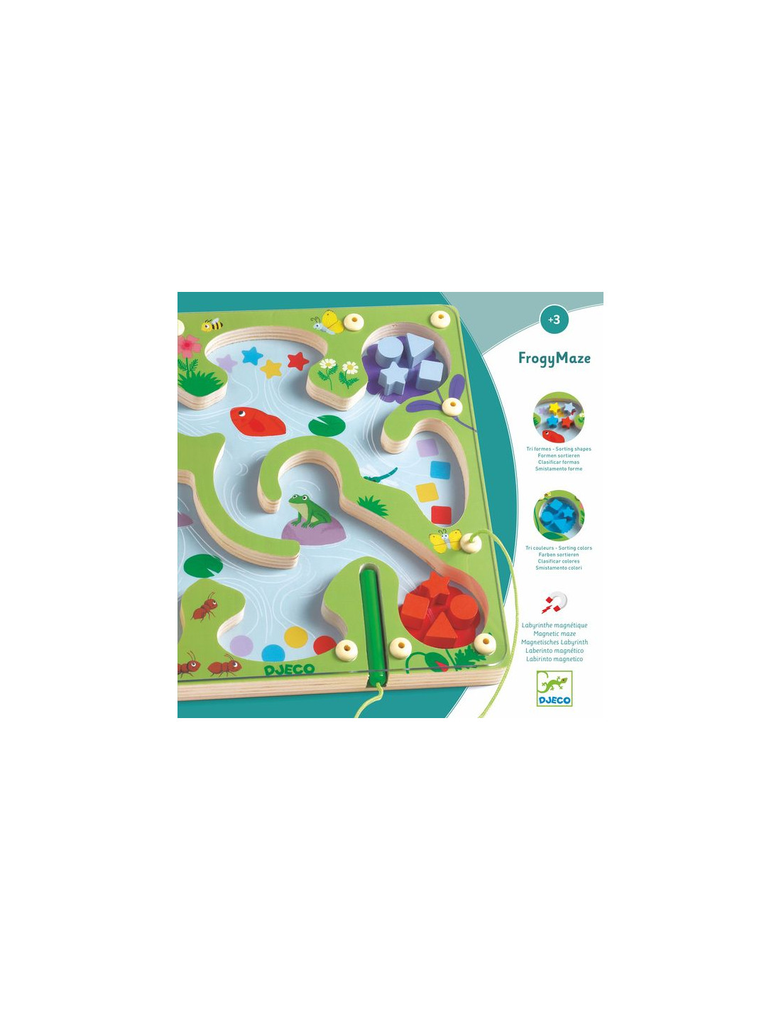Jeu educatif bois - Frogymaze - Djeco