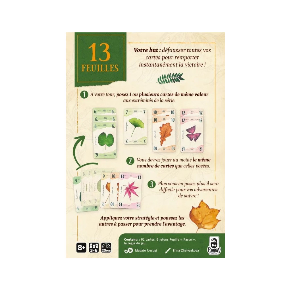 13 FEUILLES