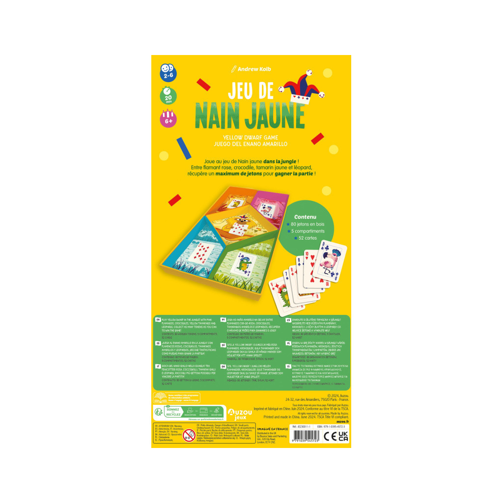 Jeu de nain jaune - Auzou