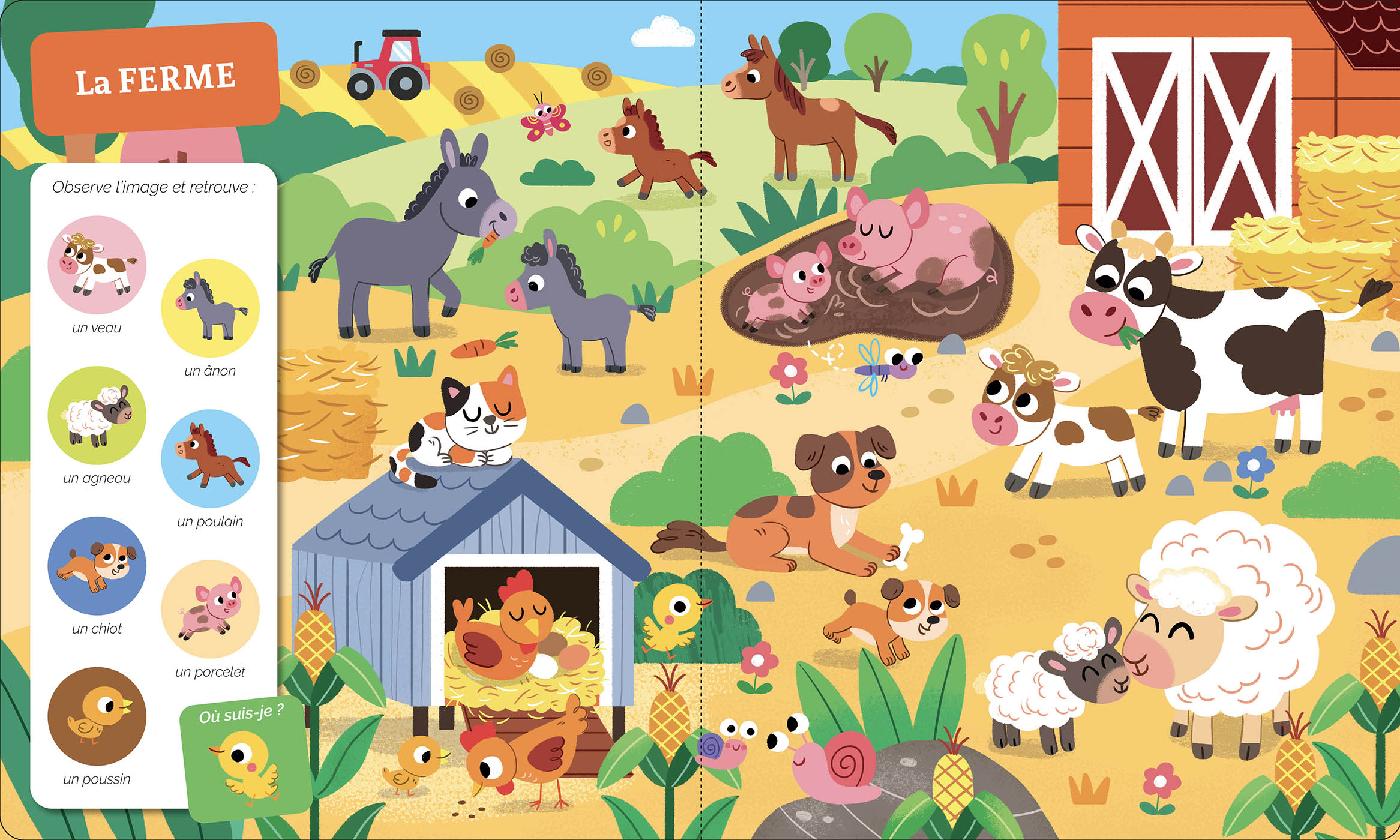 Cherche et trouve des tout-petits - Bébes animaux - Auzou