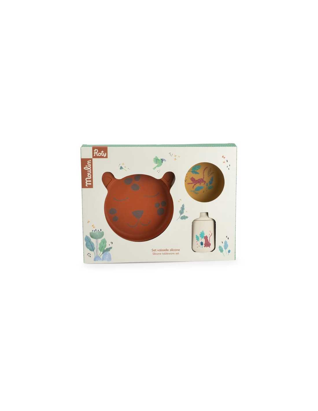 Set vaisselle silicone : La forêt Mawa - Moulin Roty