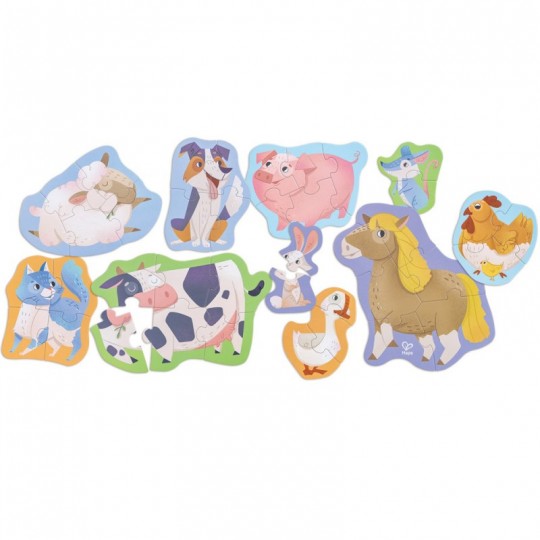 Puzzle - les animaux de la ferme - Hape