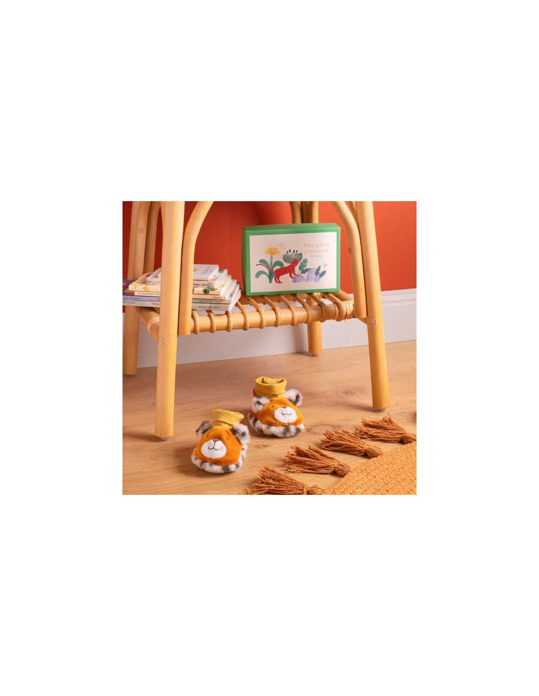 Chaussons léopard Taïgo - Moulin Roty
