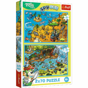 Puzzle 2X70P - TREFLIX DANS LE ROYAUME ANIMAL - TREFL