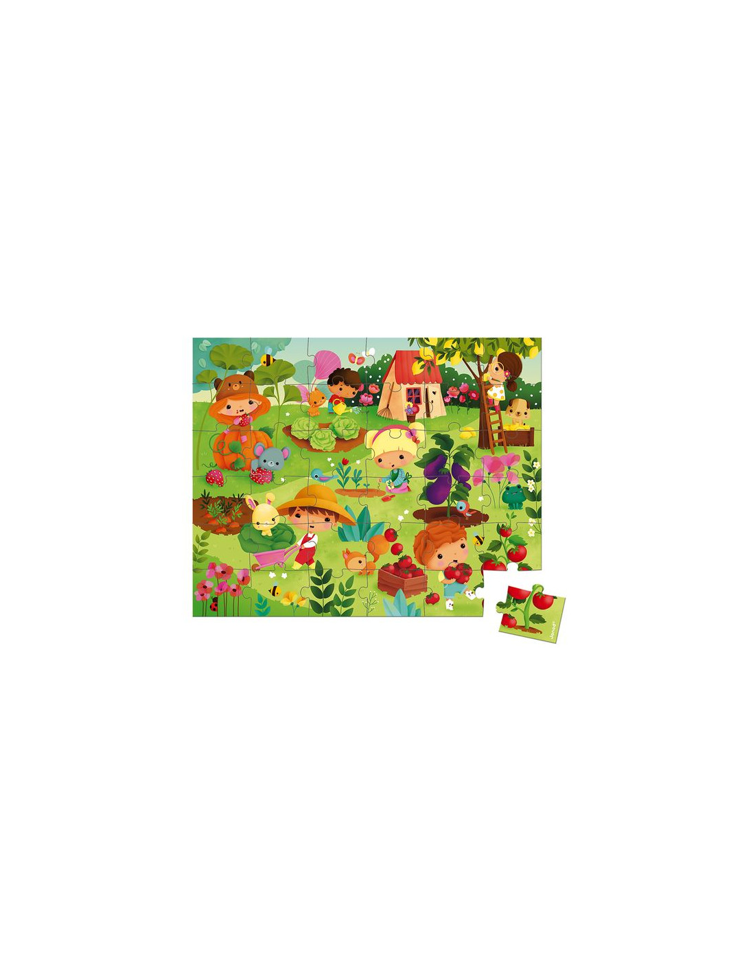 Puzzle 36 pièces Mon jardin potager - Janod