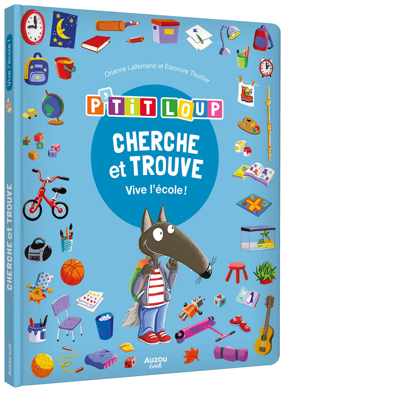 Cherche et trouve p'tit loup - vive l'ecole - Auzou