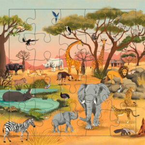 CARTE PUZZLE SAVANE