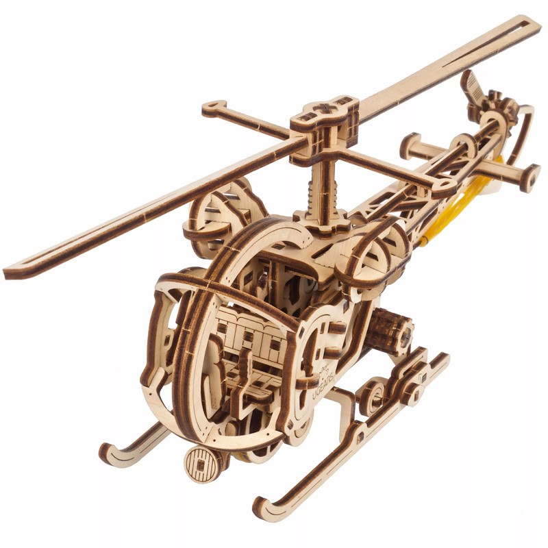Mini Hélicoptère - Puzzle 3D en bois - UGEARS