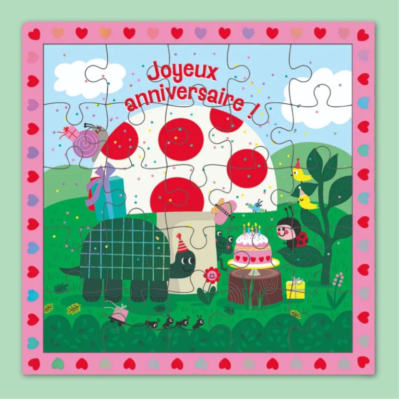 CARTE PUZZLE CHAMPIGNON