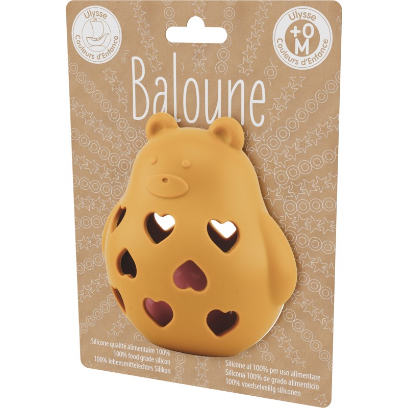 SILICONE : BALOUNE OURSON JAUNE - Ulysse