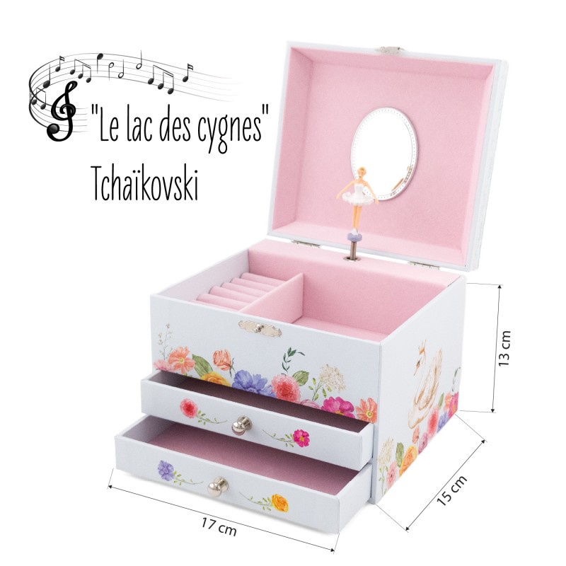 COFFRE MUSICAL 2 TIROIRS BALLERINE - Ulysse