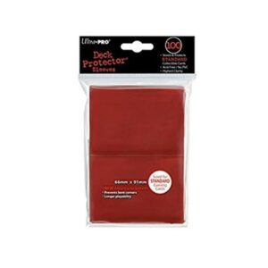Ultra PRO : Paquet 100 Sleeves Standard Rouge
