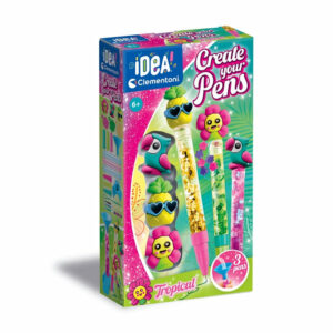 Crée tes stylos Messages - tropical - Clementoni