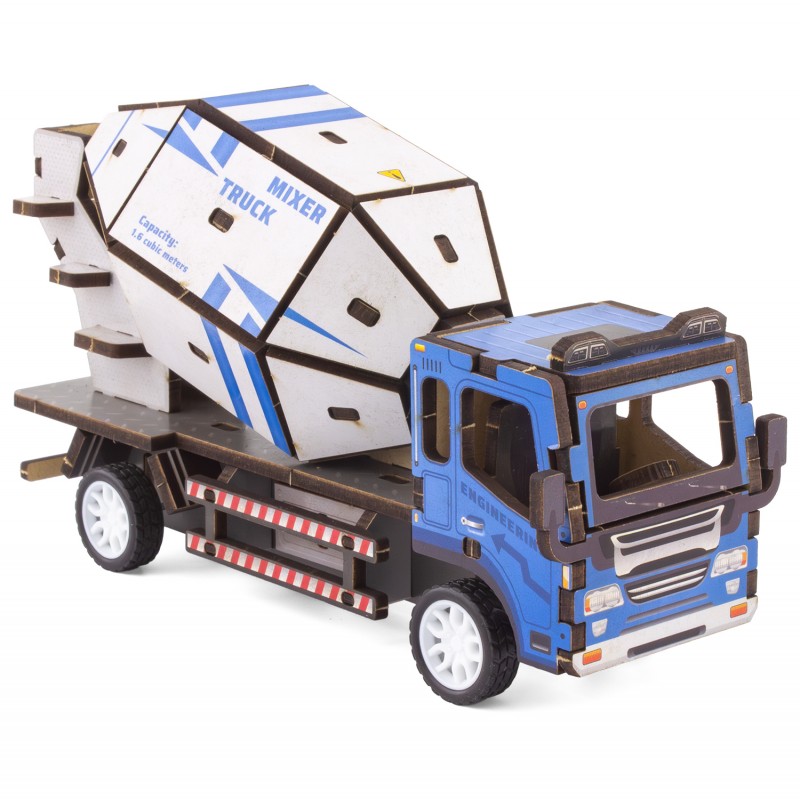 MAQUETTE EN BOIS : CAMION TOUPIE (RÉTRO FRICTION) - Ulysse