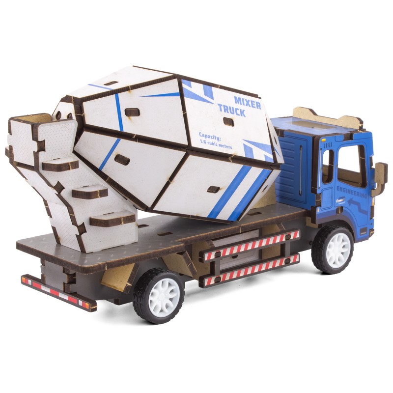 MAQUETTE EN BOIS : CAMION TOUPIE (RÉTRO FRICTION) - Ulysse