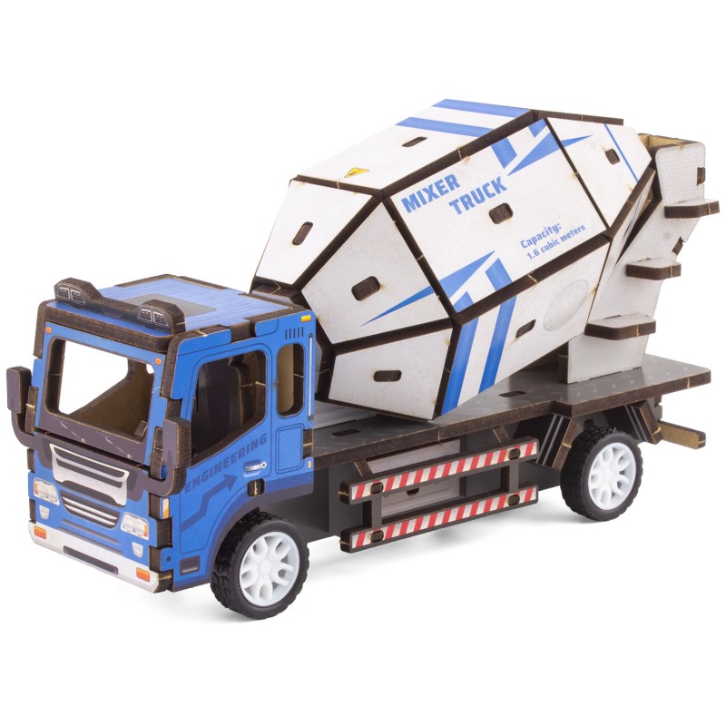 MAQUETTE EN BOIS : CAMION TOUPIE (RÉTRO FRICTION) - Ulysse