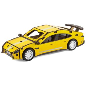 MAQUETTE EN BOIS : BERLINE JAUNE (RÉTRO FRICTION) - Ulysse